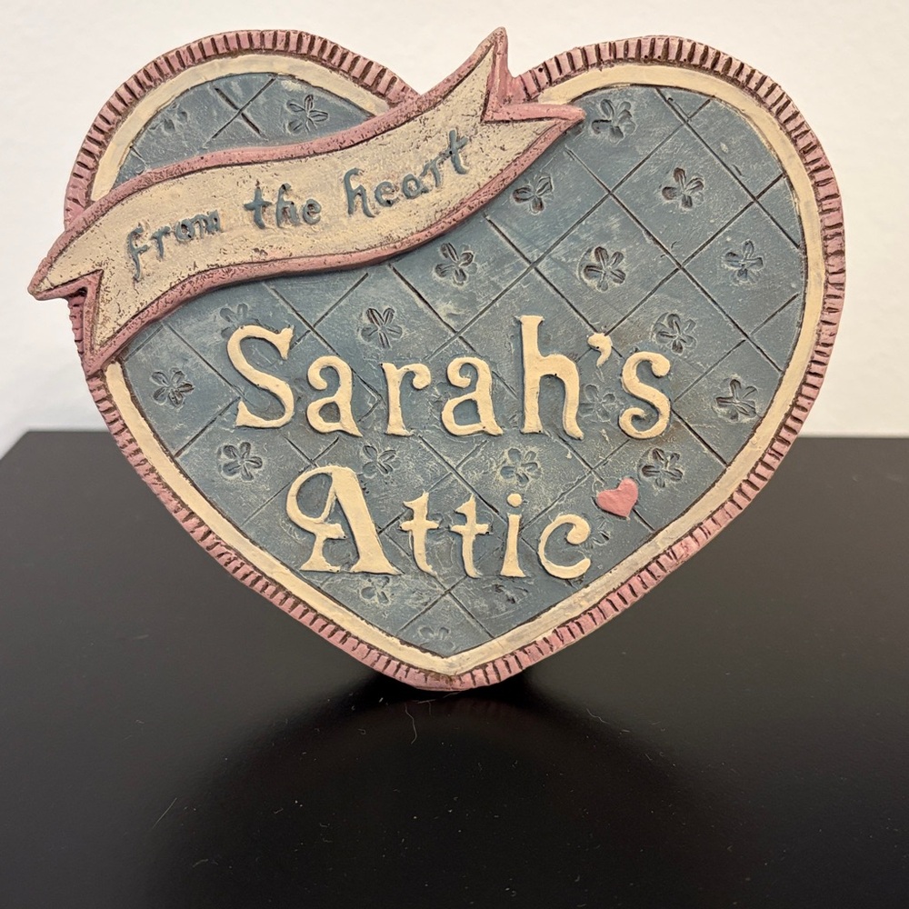 Sarah's Attic Heart Plaque